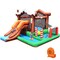 Kids Bounce House with Ball Pit Slide and Climbing Wall Inflatable Play Area for Backyard Fun with 550W Blower